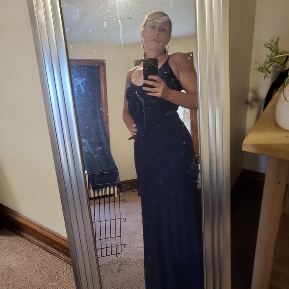 Herve Leger blue dress NWOT. - Picture 5 of 7